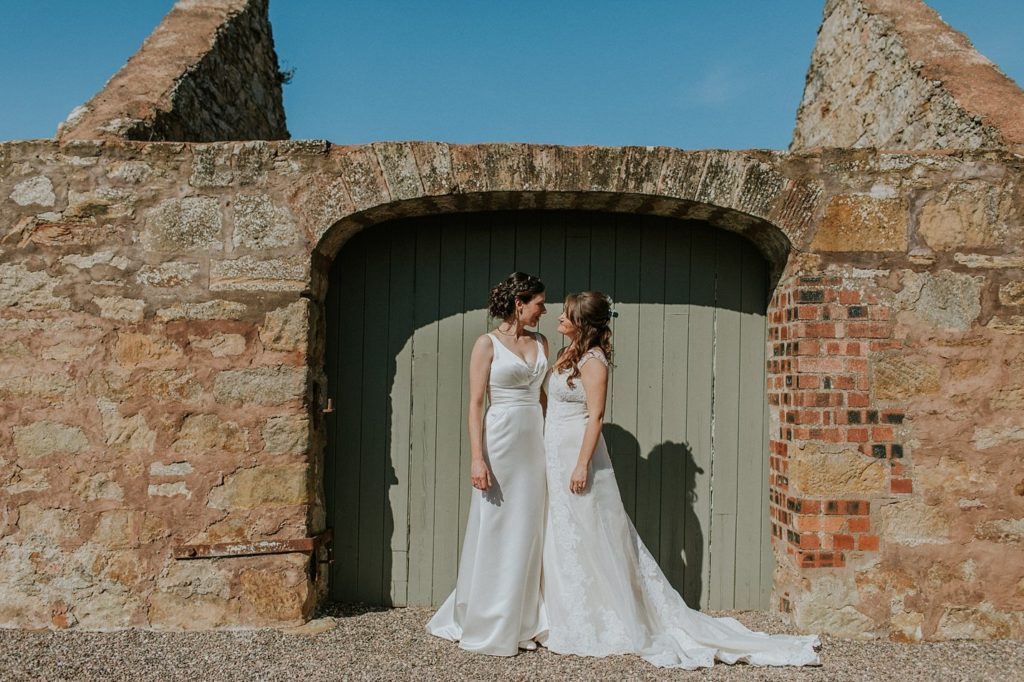 LGBTQ wedding with two brides at Cow Shed At Crail - Fife, Scotland 6