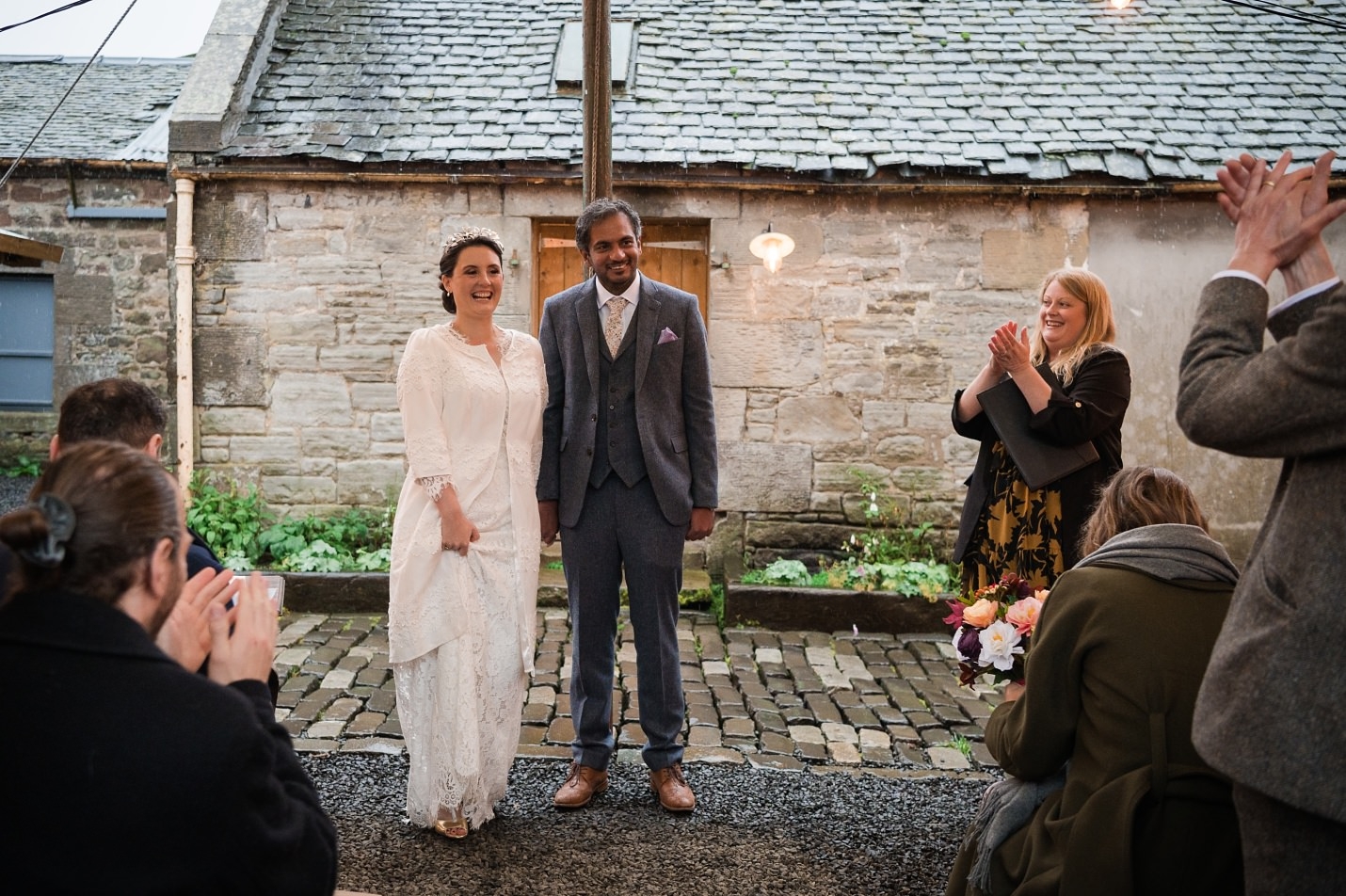 the free company edinburgh micro wedding outdoor venue wedding ceremony