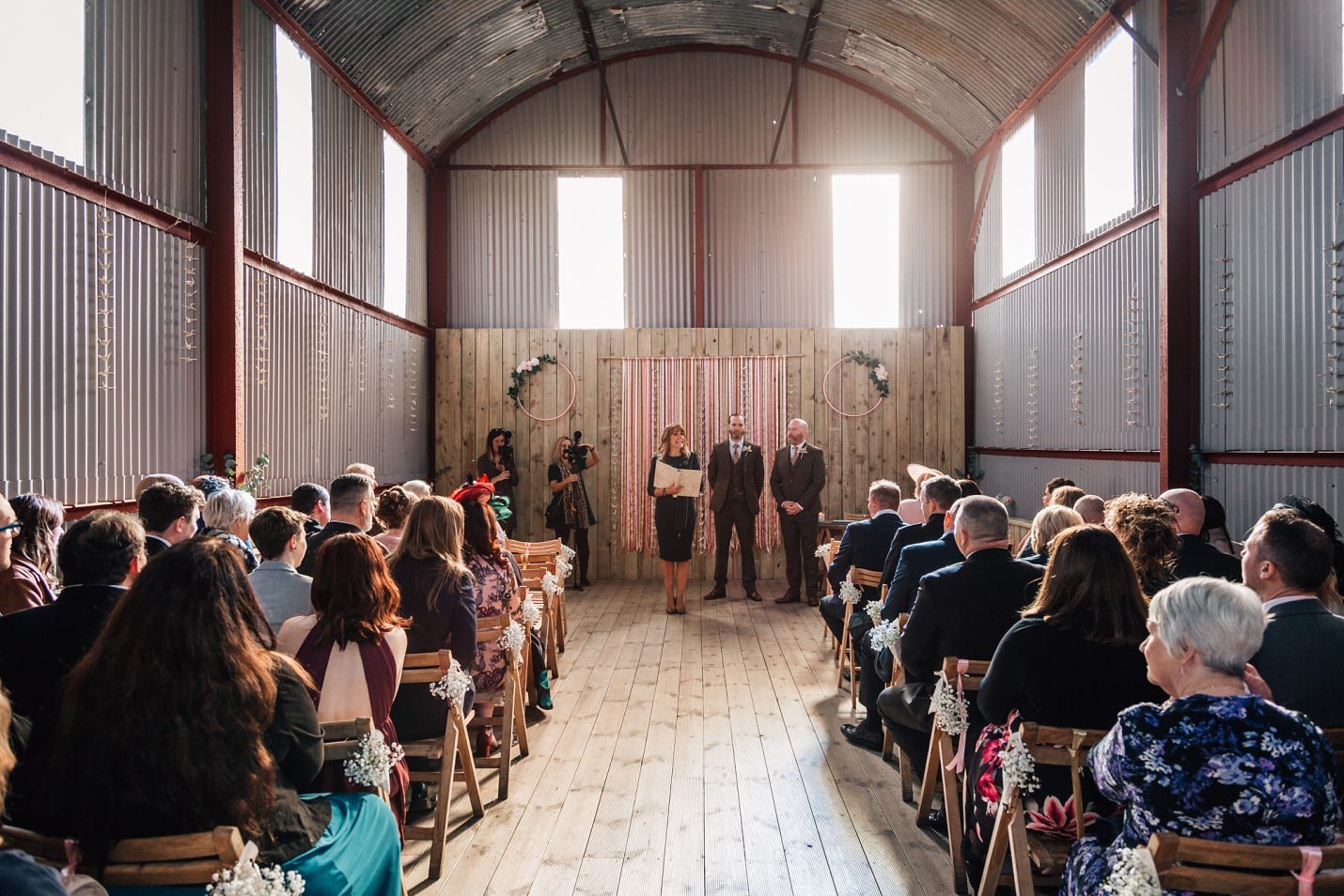 dalduff barn wedding ayrshire interior red barn carol smilie humanist celebrant