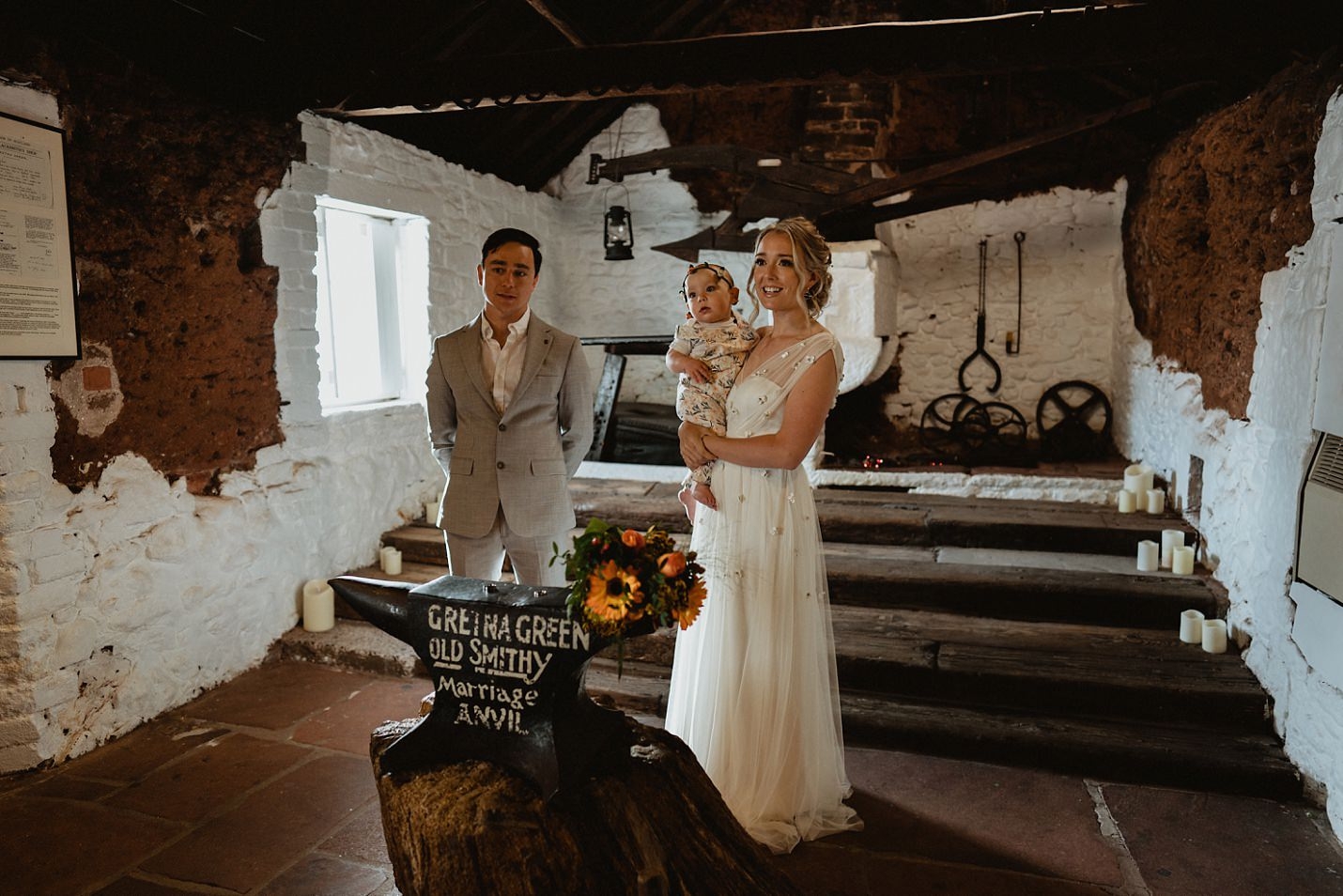 gretna green blacksmiths shop internal wedding elopement ceremony