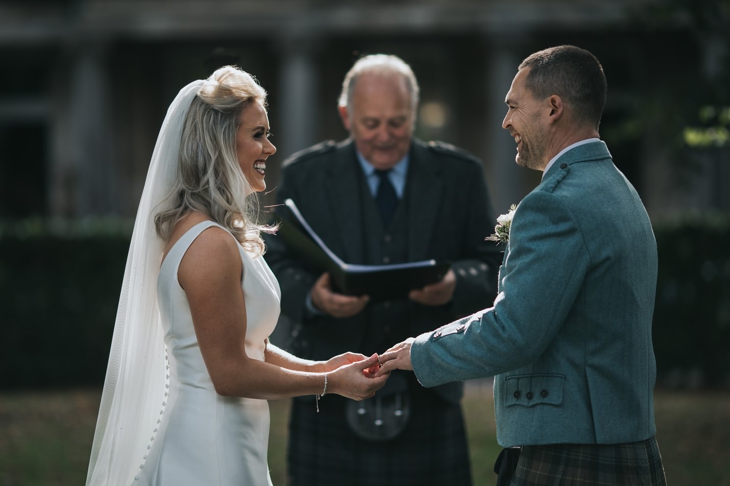 Ghillie Dhu Edinburgh outdoor rutland square gardens wedding ceremony