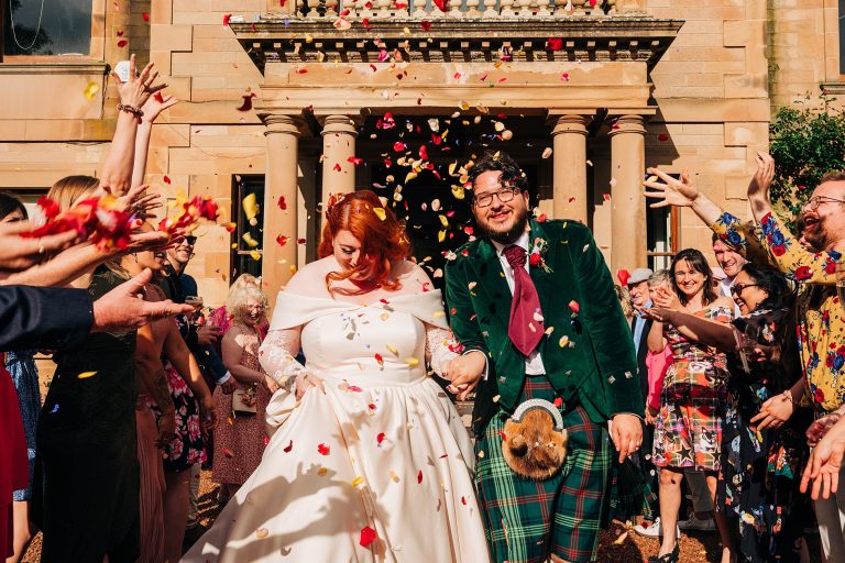 A CAMBO ESTATE WEDDING COMPLETE WITH BRASS BAND AND A “FORMAL FESTIVAL” VIBE